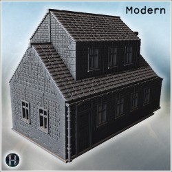 House - 3D STL File Modern (28mm (1:56)) | Hartolia Miniatures