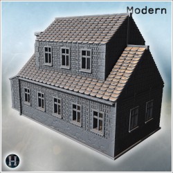 Maison - Fichier STL 3D Moderne (28mm (1:56)) | Hartolia Miniatures