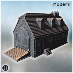 House - 3D STL File Modern (28mm (1:56)) | Hartolia Miniatures