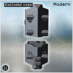 House - 3D STL File Modern (28mm (1:56)) | Hartolia Miniatures
