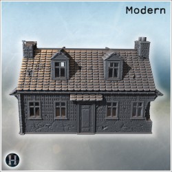 House in ruins - 3D STL Modern (28mm (1:56)) | Hartolia Miniatures