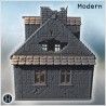 House in ruins - 3D STL Modern (28mm (1:56)) | Hartolia Miniatures
