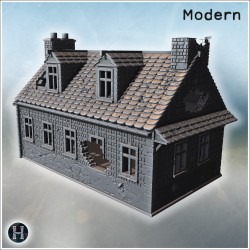 House in ruins - 3D STL Modern (28mm (1:56)) | Hartolia Miniatures