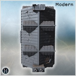 House in ruins - 3D STL Modern (28mm (1:56)) | Hartolia Miniatures