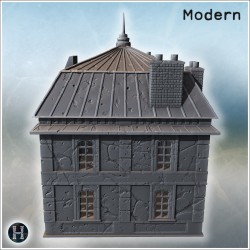 Bâtiment moderne - STL 3D Moderne (28mm (1:56)) | Hartolia Miniatures