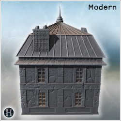 Bâtiment moderne - STL 3D Moderne (28mm (1:56)) | Hartolia Miniatures