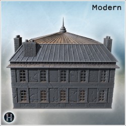 Modern building - 3D STL Modern (28mm (1:56)) | Hartolia Miniatures