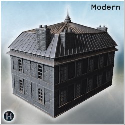 Modern building - 3D STL Modern (28mm (1:56)) | Hartolia Miniatures