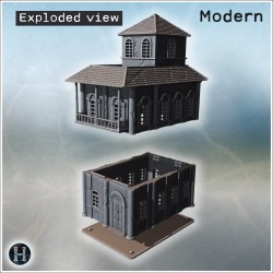 Palais avec balcon - Fichier STL 3D | Hartolia Miniatures