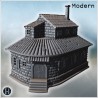 Corner house - 3D STL File Modern (28mm (1:56)) | Hartolia Miniatures