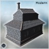 Corner house - 3D STL File Modern (28mm (1:56)) | Hartolia Miniatures