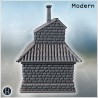 Corner house - 3D STL File Modern (28mm (1:56)) | Hartolia Miniatures