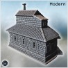 Corner house - 3D STL File Modern (28mm (1:56)) | Hartolia Miniatures