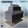 Corner house - 3D STL File Modern (28mm (1:56)) | Hartolia Miniatures