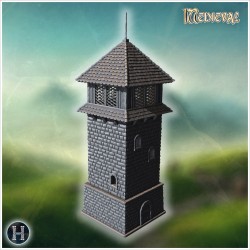 Tower - 3D STL File Medieval (28mm (1:56)) | Hartolia Miniatures