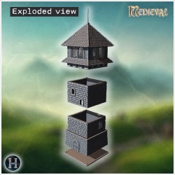 Tour - Fichier STL 3D Médiéval (28mm (1:56)) | Hartolia Miniatures