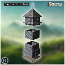 Tour - Fichier STL 3D Médiéval (28mm (1:56)) | Hartolia Miniatures