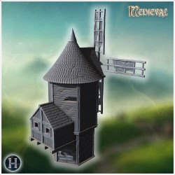 Mill - 3D STL File Medieval (28mm (1:56)) | Hartolia Miniatures