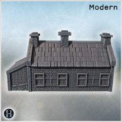 Maison - Fichier STL 3D Moderne (28mm (1:56)) | Hartolia Miniatures