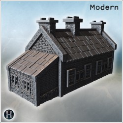 Maison - Fichier STL 3D Moderne (28mm (1:56)) | Hartolia Miniatures