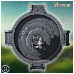 Fontaine avec statue - Fichier STL 3D | Hartolia Miniatures
