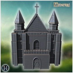 Church - 3D STL File Medieval (28mm (1:56)) | Hartolia Miniatures