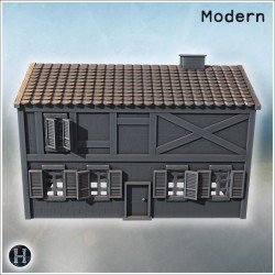 Maison - Fichier STL 3D Moderne (28mm (1:56)) | Hartolia Miniatures