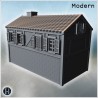 Maison - Fichier STL 3D Moderne (28mm (1:56)) | Hartolia Miniatures