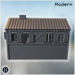 Maison - Fichier STL 3D Moderne (28mm (1:56)) | Hartolia Miniatures