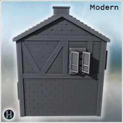 Maison - Fichier STL 3D Moderne (28mm (1:56)) | Hartolia Miniatures