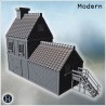 House - 3D STL File Modern (28mm (1:56)) | Hartolia Miniatures