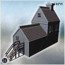 House - 3D STL File Modern (28mm (1:56)) | Hartolia Miniatures