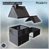 Maison - Fichier STL 3D Moderne (28mm (1:56)) | Hartolia Miniatures