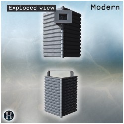 House - 3D STL File Modern (28mm (1:56)) | Hartolia Miniatures