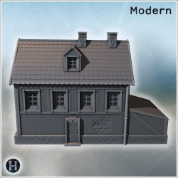 House - 3D STL File Modern (28mm (1:56)) | Hartolia Miniatures