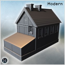 House - 3D STL File Modern (28mm (1:56)) | Hartolia Miniatures