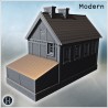 House - 3D STL File Modern (28mm (1:56)) | Hartolia Miniatures