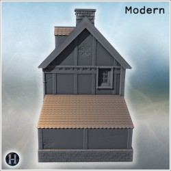 House - 3D STL File Modern (28mm (1:56)) | Hartolia Miniatures