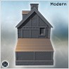 Maison - Fichier STL 3D Moderne (28mm (1:56)) | Hartolia Miniatures