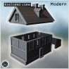 Maison - Fichier STL 3D Moderne (28mm (1:56)) | Hartolia Miniatures