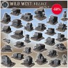 Pack de bâtiments Far-Ouest N° - Fichier STL 3D | Hartolia Miniatures