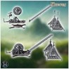 Wooden crane with two hanging... - 3D STL | Hartolia Miniatures