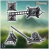 Wooden crane with two hanging... - 3D STL | Hartolia Miniatures