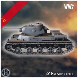 KV-13 1942 prototype medium tank - 3D STL File | Hartolia Miniatures