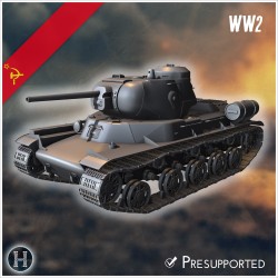 KV-13 1942 prototype medium tank - 3D STL File | Hartolia Miniatures