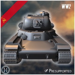 KV-13 1942 prototype medium tank - 3D STL File | Hartolia Miniatures