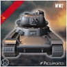 KV-13 1942 char moyen prototype - Fichier STL 3D | Hartolia Miniatures