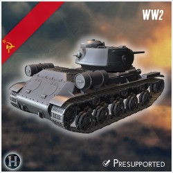KV-13 1942 prototype medium tank - 3D STL File | Hartolia Miniatures