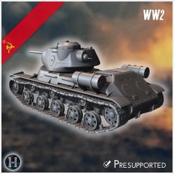 KV-13 1942 prototype medium tank - 3D STL File | Hartolia Miniatures