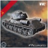 KV-13 1942 char moyen prototype - Fichier STL 3D | Hartolia Miniatures